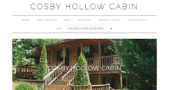 Desktop Screenshot of cosbyhollowcabin.com